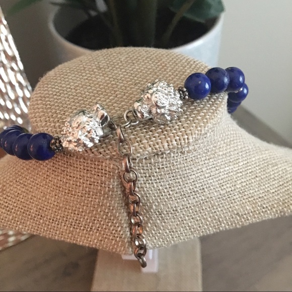 🖐🏻 {Handmade} Lapis Semi-Precious Necklace - Picture 3 of 3